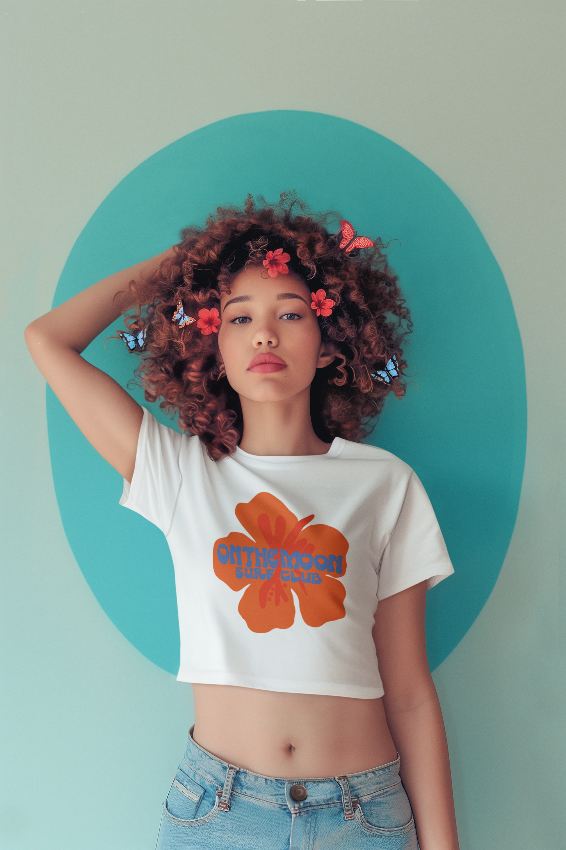Orange Crop top