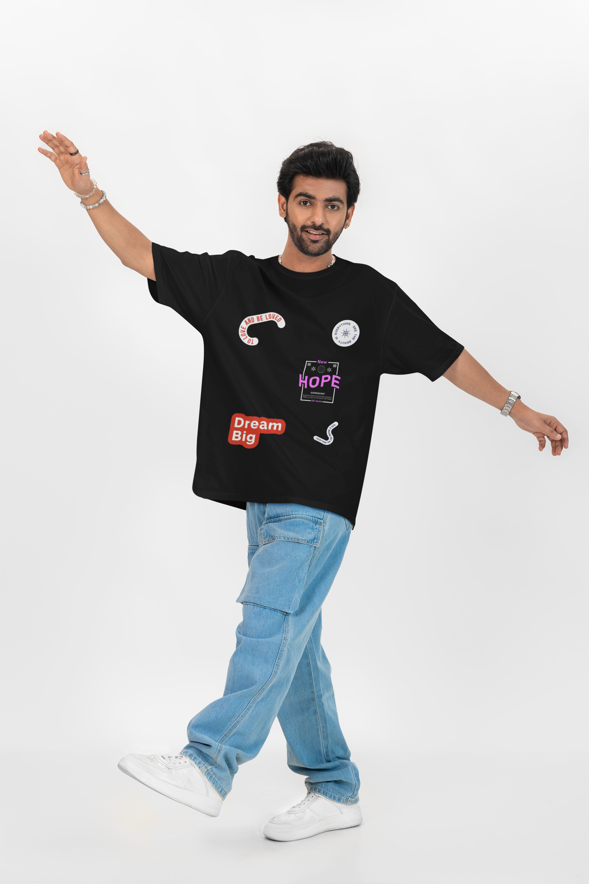 Sticker oversized T-shirt