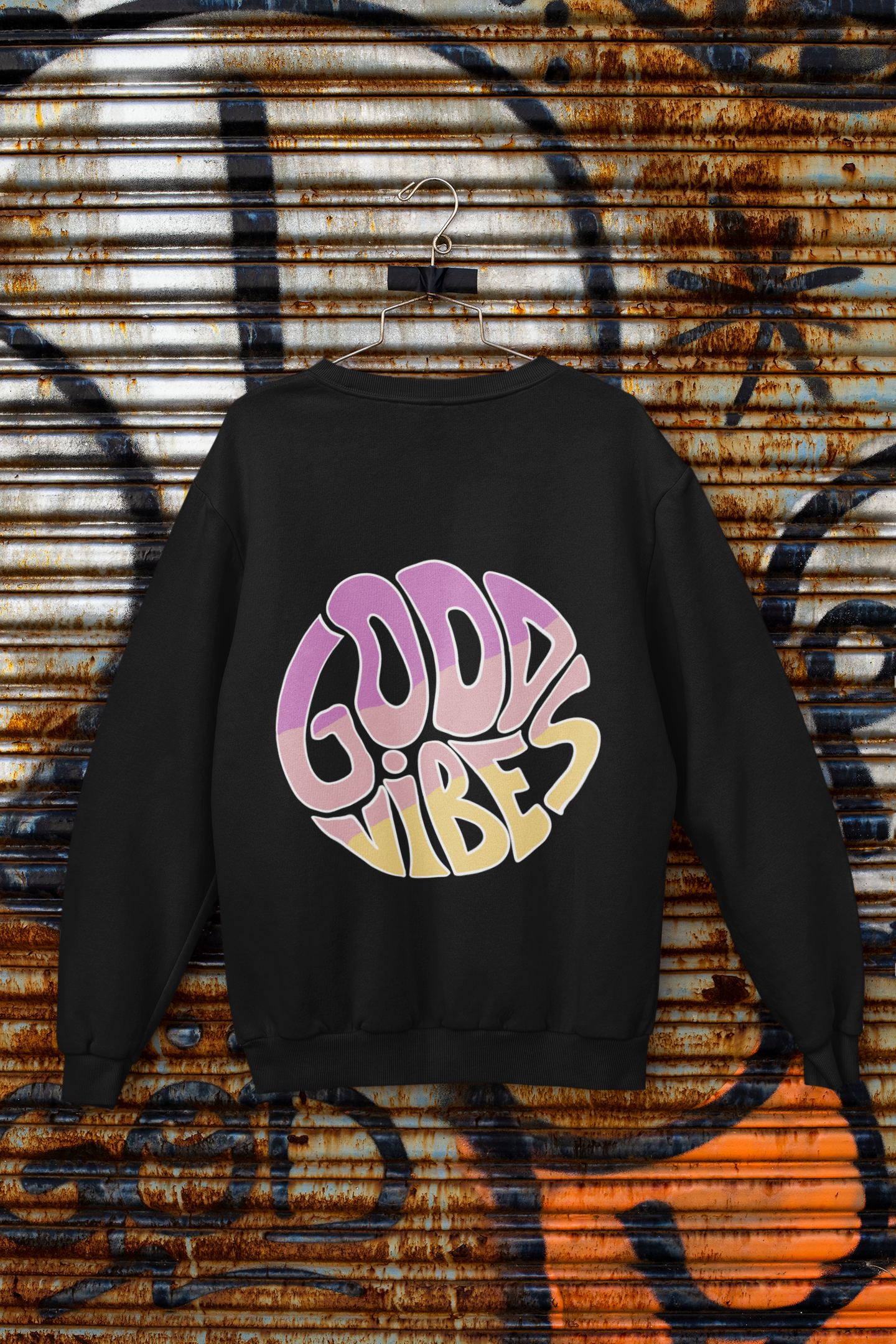 Good vibes backshot sweatshirt